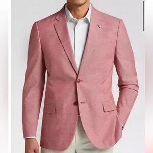 Nautica Men's Modern-Fit Chambray Sport Blazer